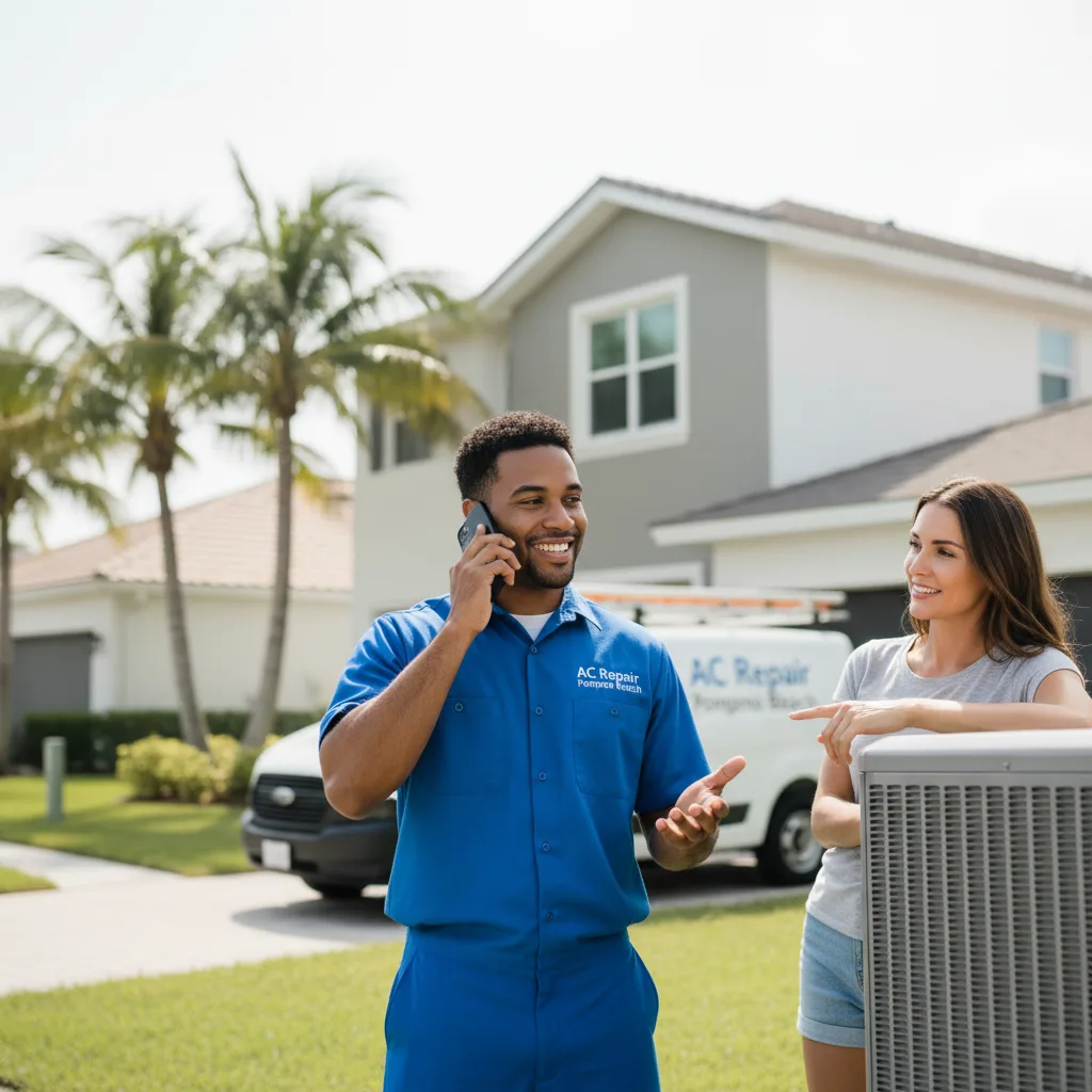 AC Repair Pompano Beach customer support in Lusby